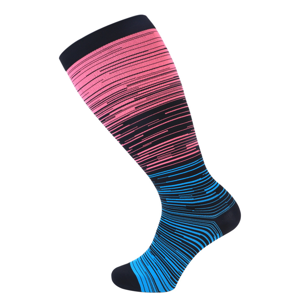 Amazon Comercio exterior caliente extra grande calcetines de compresión más tamaño grasa Calcetines de becerro en stock al por mayor