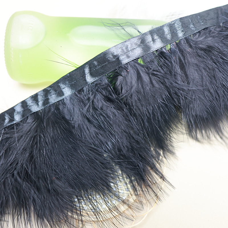 Plumas negras al por mayor diy materiales hechos a mano bolsas accesorios accesorios para niños jardín de infantes creativo curso de arte