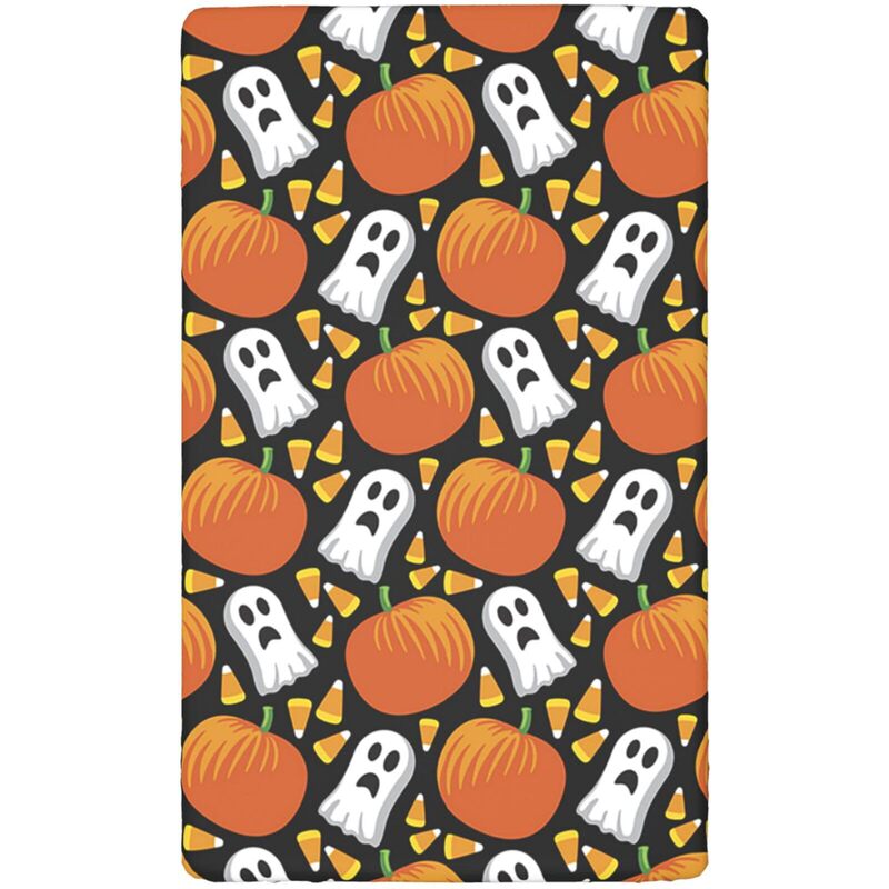 Cross-border cartoon pumpkin ghost crib bed hat elastic breathable crib bedspread European and American bedding wholesale