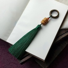 檀木跑环流苏文玩佛珠手持吊饰古风手串佛手手工穗子手捻配件