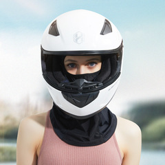 Cycling sunscreen mask motorcycle motorcycle full face ice silk hood lined men and women spring and summer anti-UV hood mask