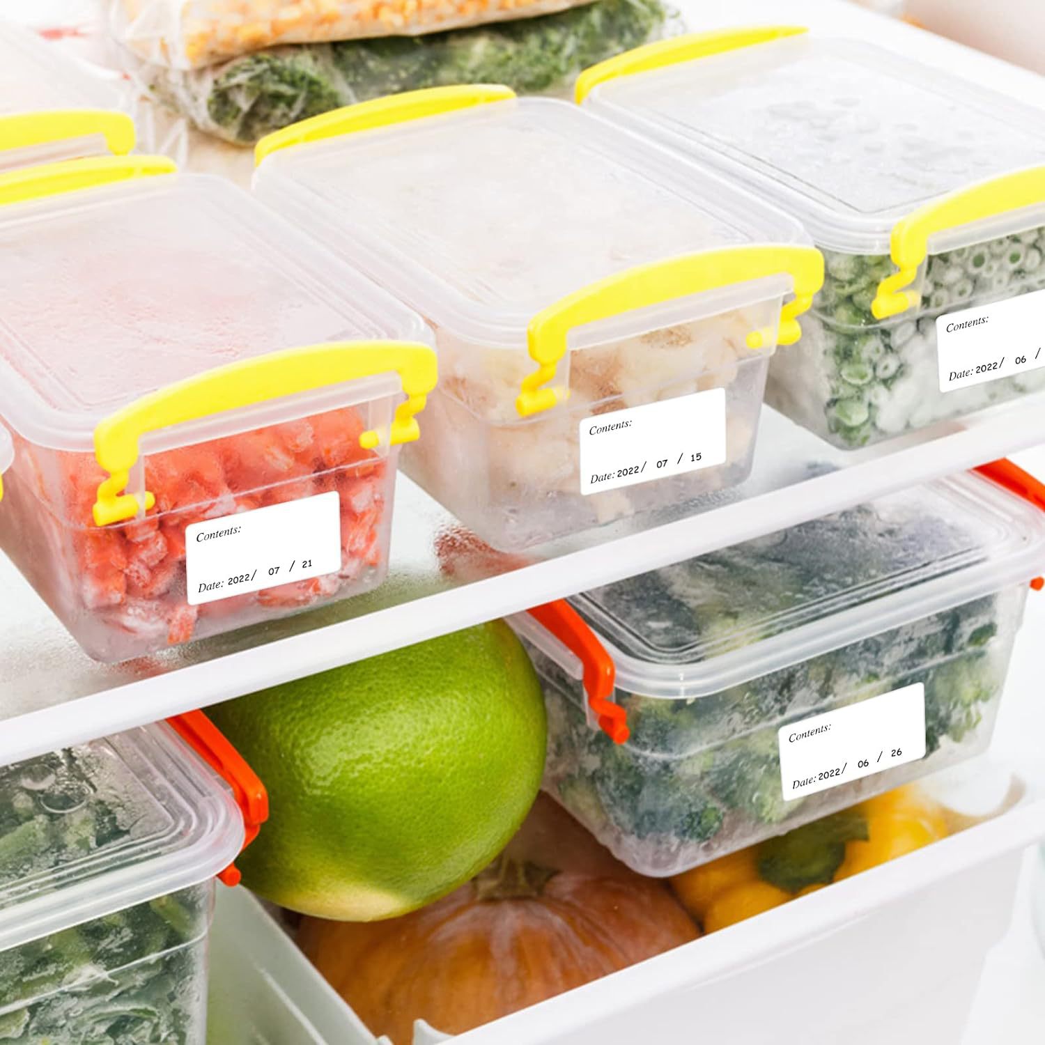 Remove non -residual 2.5 × 5cm blank writing food date refrigerator frozen storage tag label 4