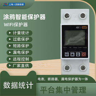Adjustable Smart Protector Leakage Circuit Breaker Energy Meter Prepaid Rental House Switch Plastic Shell Anti-Leakage