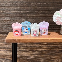 ミニチュアドールハウス、ミニアイスドリンクカップ、おもちゃ、スーパーマーケットのドリンク、樹脂アクセサリー、ままごとおもちゃ、装飾品