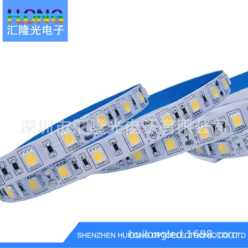 LED-лента 5050 гибкая тёплый белый для интерьера
