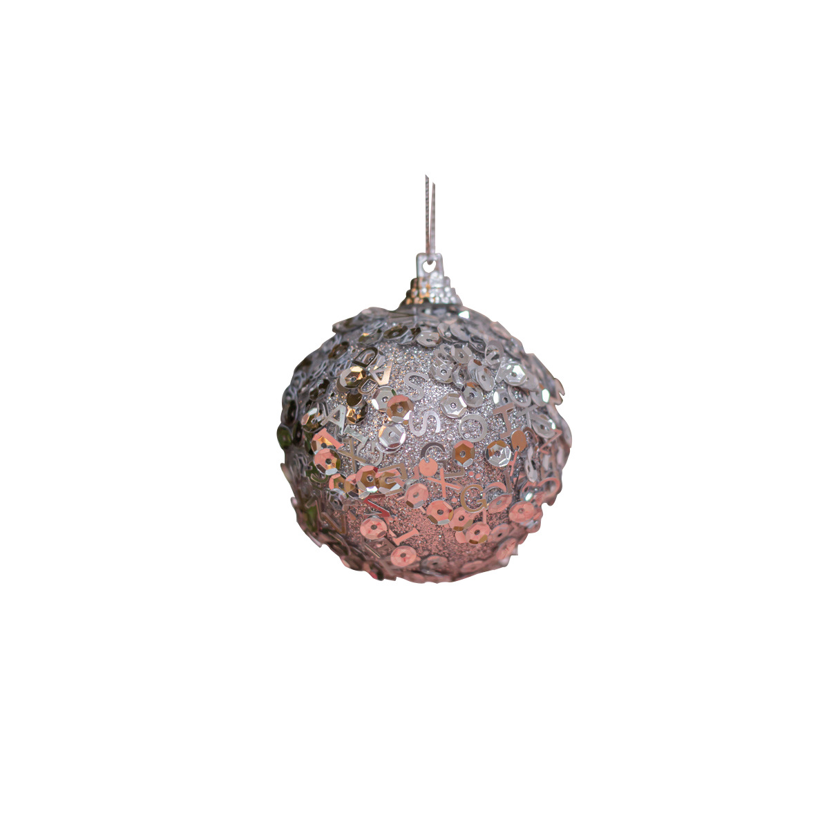 En stock nuevo Navidad 6cm ventana decoración bola 4/PCS árbol de Navidad colgante palo polvo lentejuelas espuma color bola