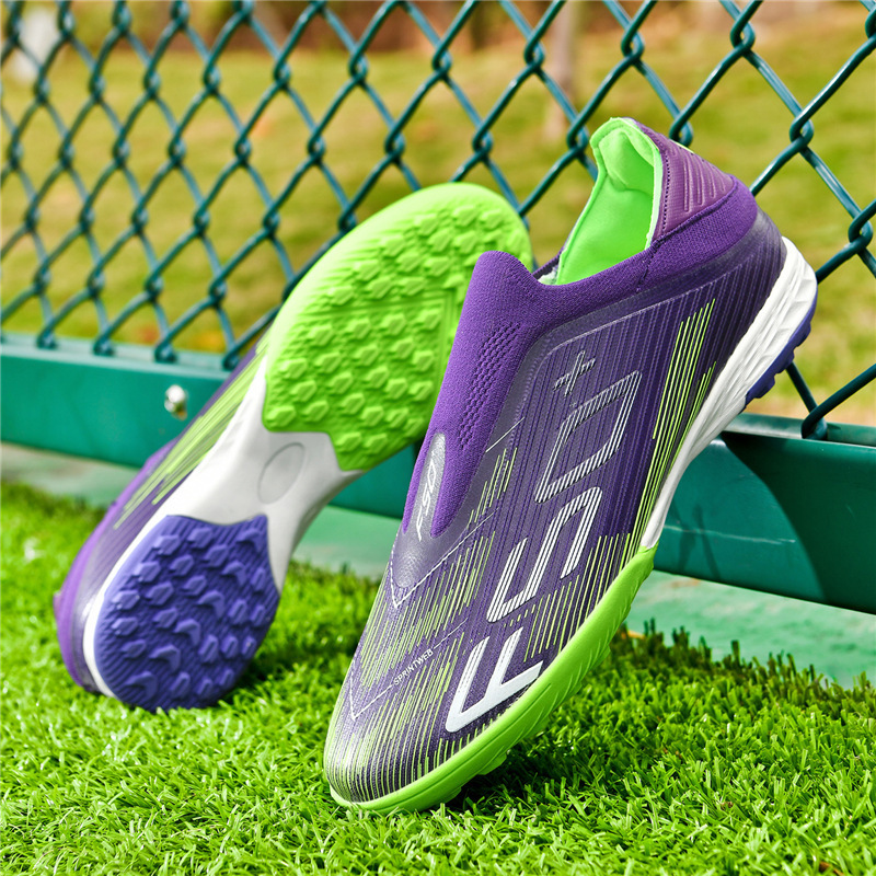 Tenis de Fútbol para Entrenamiento de Caucho Transpirables y Flexibles para Césped Natural y Artificial