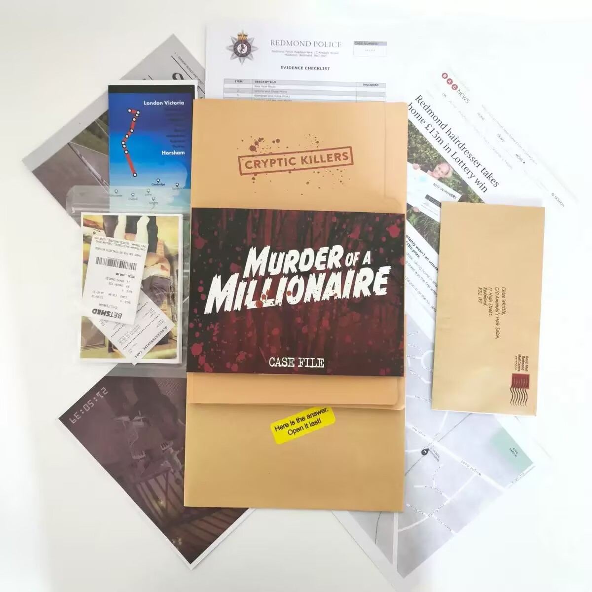 Cryptic killers Unsolved Murder Mystery Game Millionaire Cold Case Files 4