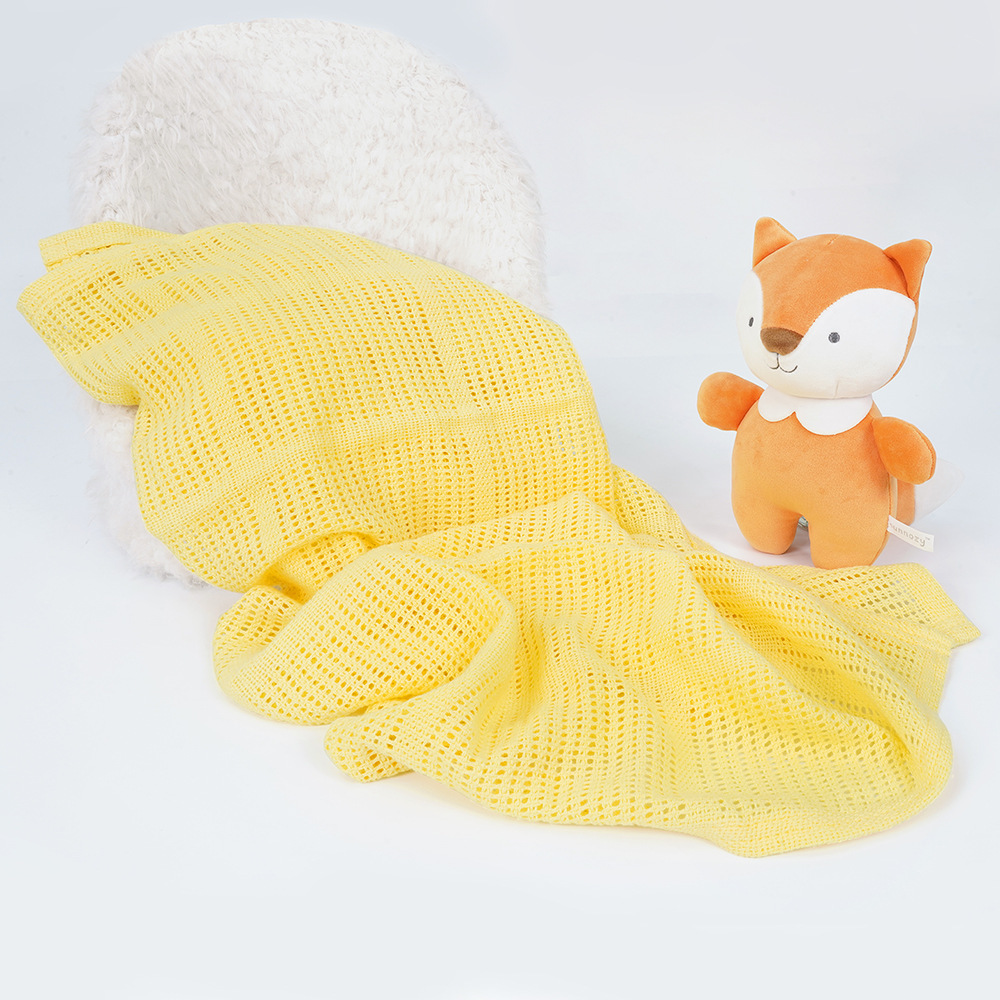 Comercio extranjero bebé manta de punto muñeca calmante set cuatro estaciones edredón recién nacido transpirable para dormir artefacto de bebé bolsa de papel