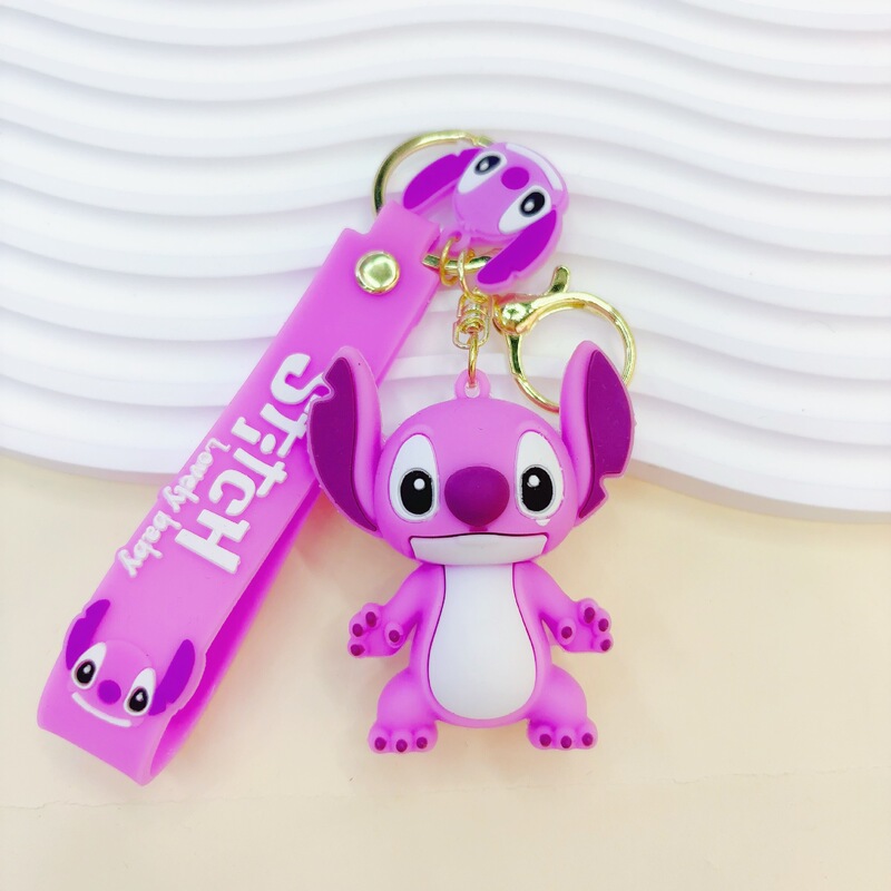 新しいリロとスティッチ PVC キーホルダー漫画スティッチペンダント装飾品かわいい小さなギフト卸売|undefined
