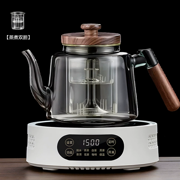 Upgraded white stove + soot ethereal pot (steaming double bladder) 1200ML.