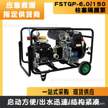 FSTGP-6.0/150远程移动隔膜柱塞泵抢险用接力泵手推式灭火抽水泵