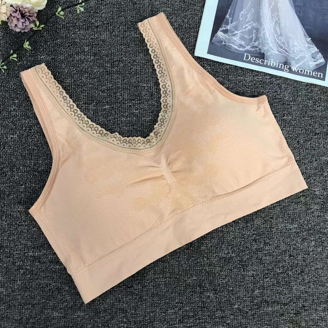 Nuevo chaleco sin costuras de alta elasticidad de alta calidad de dama sin anillo de acero bra de yoga ropa interior deportiva mujer al por mayor