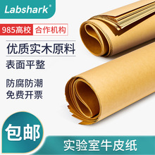 labshark实验室用牛皮纸精品加厚全木浆全开原木色牛卡纸高压灭菌