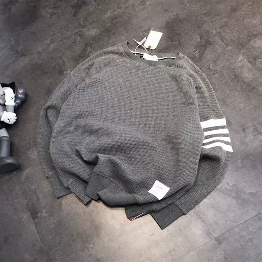 TB 25 Весна и Осень Вафли с круглым воротником свитер для мужчин и женщин
