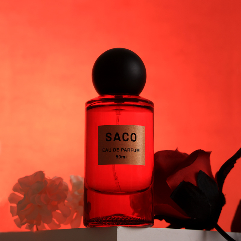 Celebridad en línea transmisión en vivo SACO perfume para la vida Tentación negra fragancia duradera perfume de Mujer 50ml entrega de una pieza