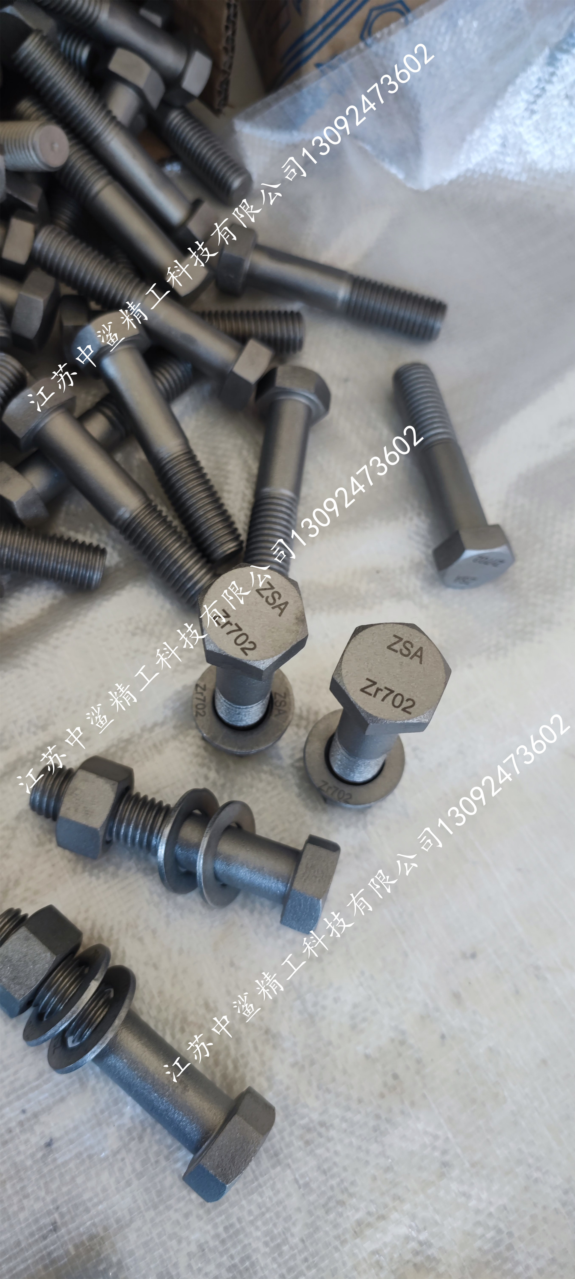 核电项目配套螺栓，锆合金Zr702 紧固件
