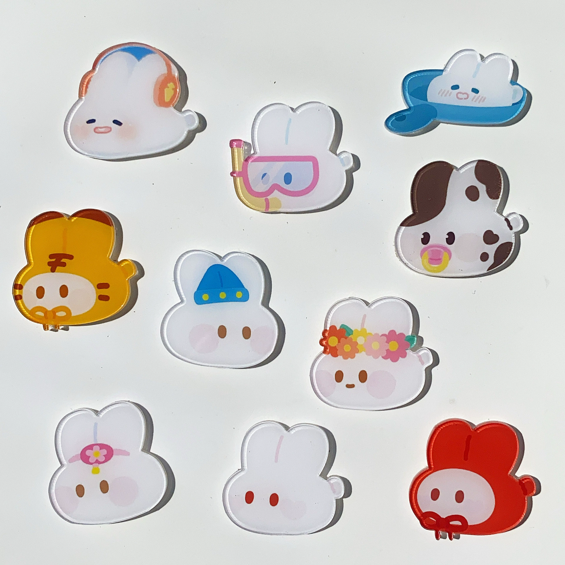 Японский Harajuku милый мультфильм ins значок девушки булавка кролик брошь сумка украшения одежды аксессуары партия