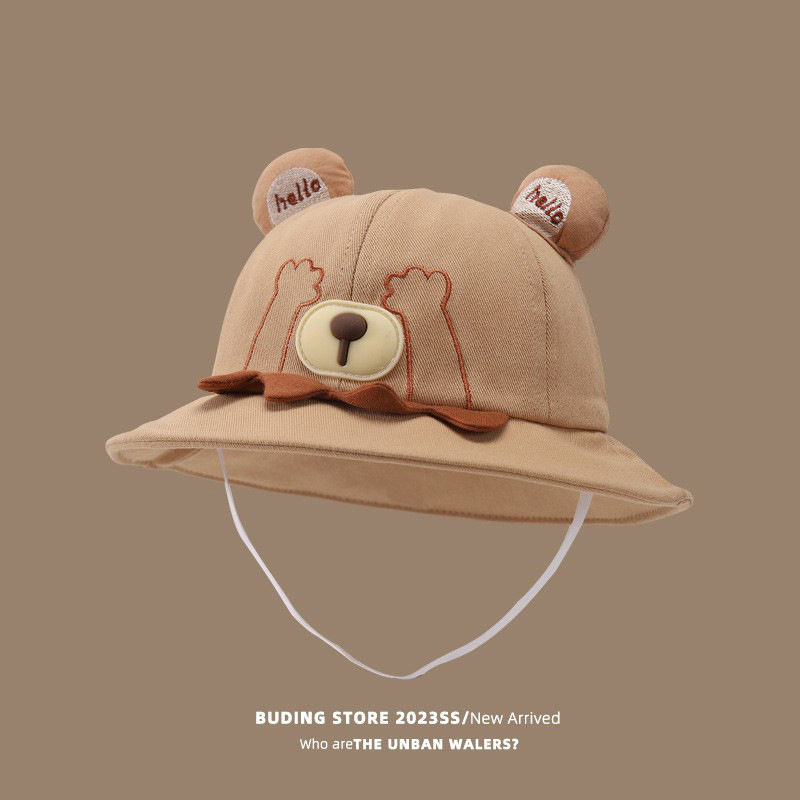 Sombreros para bebés primavera y otoño sombreros para bebés sombreros para bebés varones sombreros para bebés osos sombreros para niños al aire libre sombreros de pescadores