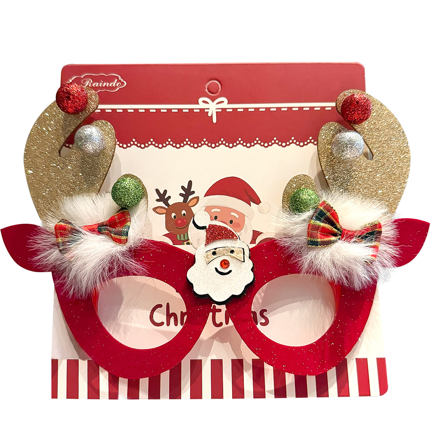 Decoraciones de marcos de gafas de Navidad para niños lindos y extraños regalos 2026 nuevos tocadillos de Santa Claus otoño invierno mujeres image 6