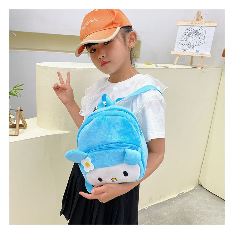 1-2-3 years old children's backpacks, cartoon plush small schoolbags, cute early education kindergarten backpacks for boys and girls undefined