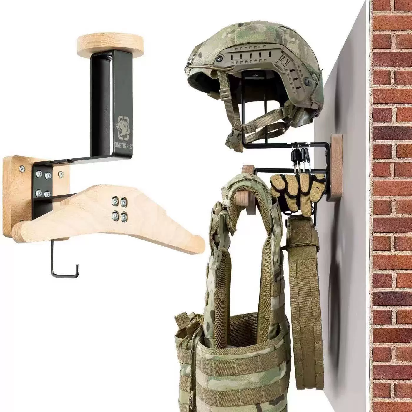 Деревянный держатель для шлема, крючок для мотоциклетного шлема, стеллаж для хранения мотоциклетной шляпы, крючок для хранения куртки, крючок для верхней одежды