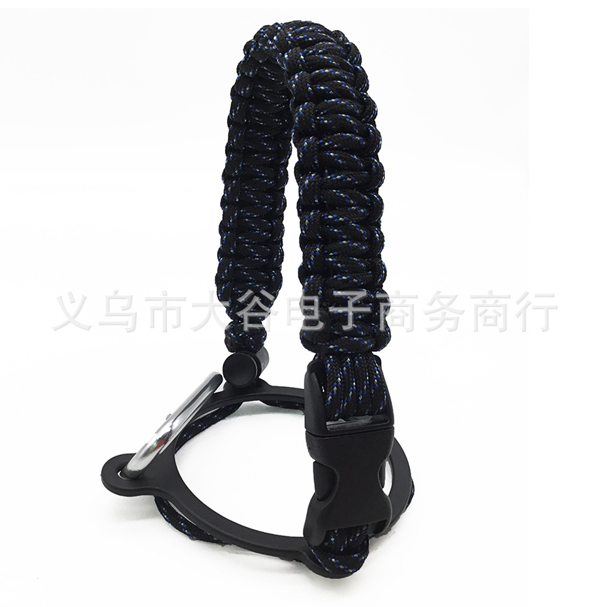 Amazon hidro frasco espacio olla llevar cuerda boca ancha taza de agua cuerda trenzada hervidor llevar cuerda portátil