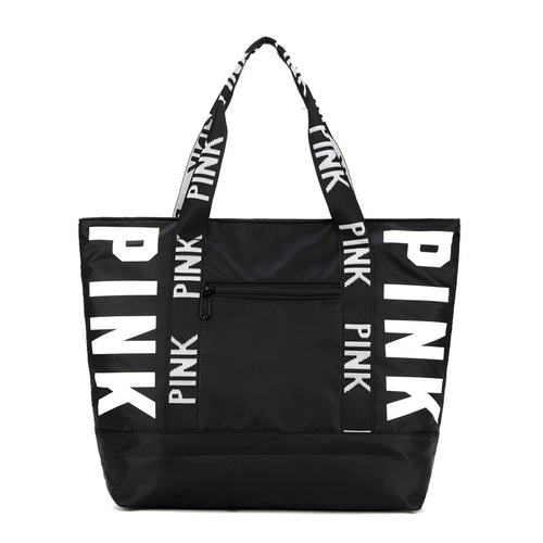  New Handheld Travel Bag Trendy Letter Printed Shoulder Travel Bag Women's Large Capacity Sports Yoga Bag
