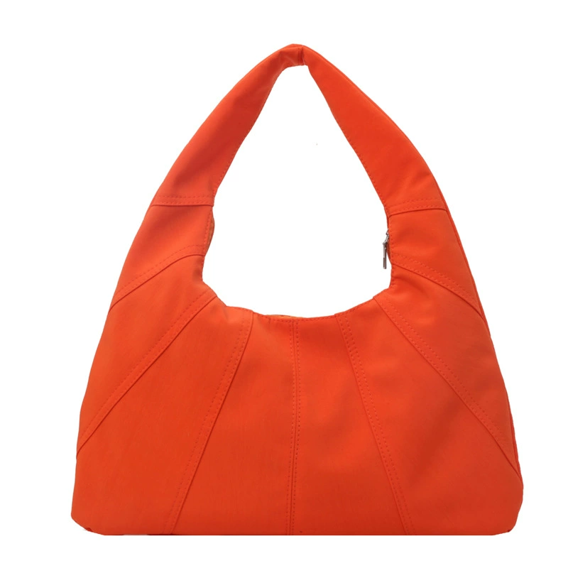 Spacious nylon shoulder bag for women, underarm, one-shoulder design, multiple colors available