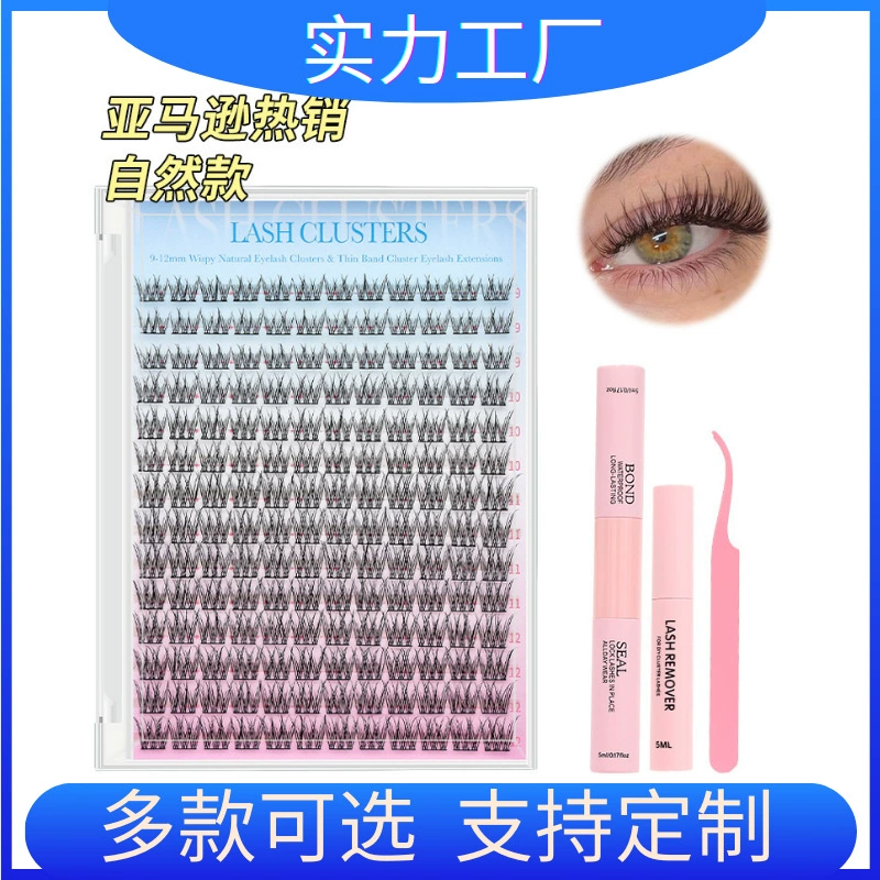 Grafted Individual False Eyelashes Russian Volume, Single Cluster 10–100D Multi-Style Kit