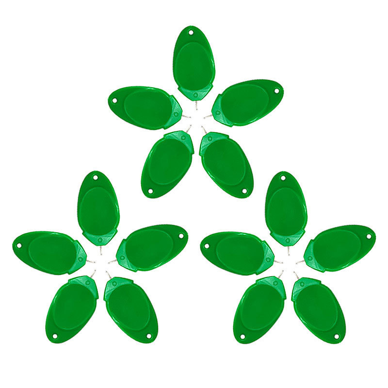 Herramienta de punto de cruz Dispositivo de enhebrado simple Dispositivo de plomo Precio único 50 piezas 1 corbata (desgaste de cuero de aluminio)