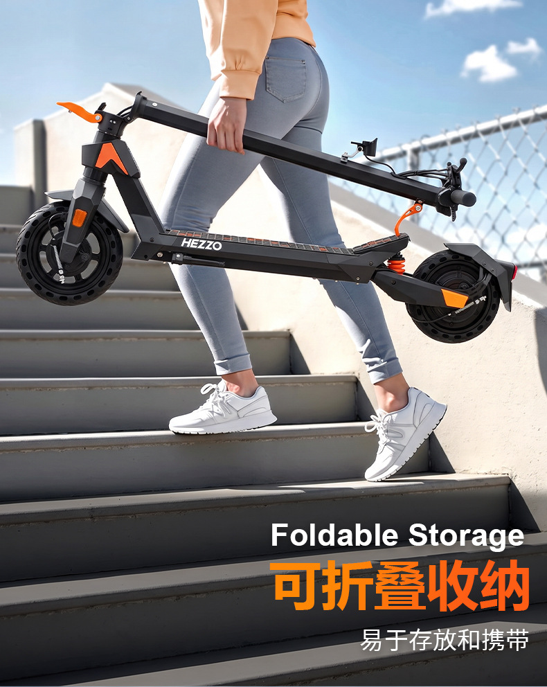 Cross-border wholesale electric scooter with 350W power drive, foldable pedal, battery-powered vehicle for men and women, adult mobility vehicle