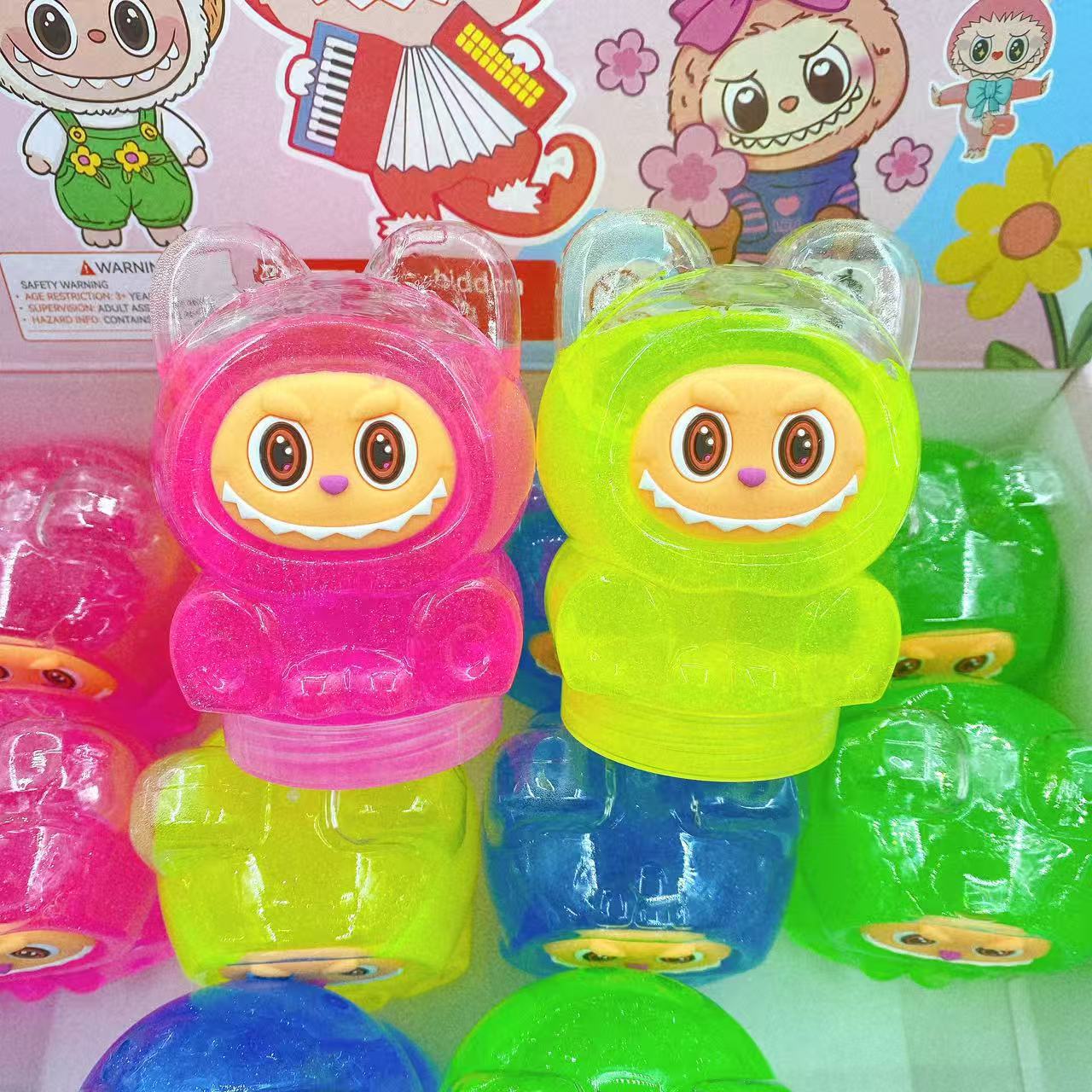 Nuevos dibujos animados espumantes pegamento abrazar leche lindo barro de color slime descomprimido DIY juguetes al por mayor