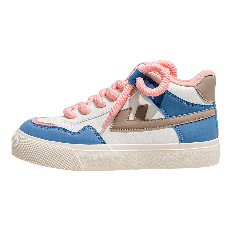 Retirada de color sólido, zapatos de skate de mujer altos y delgados, zapatos casuales de un pie, zapatos de limpieza de almacenamiento.