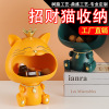 猫咪客厅装饰摆件鞋柜前台饰品送礼玄关钥匙收纳工艺品树脂摆件|ru