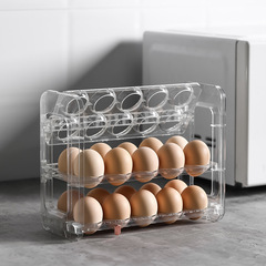 Egg storage box refrigerator storage rack kitchen special egg tray preservation box flip side door egg rack box