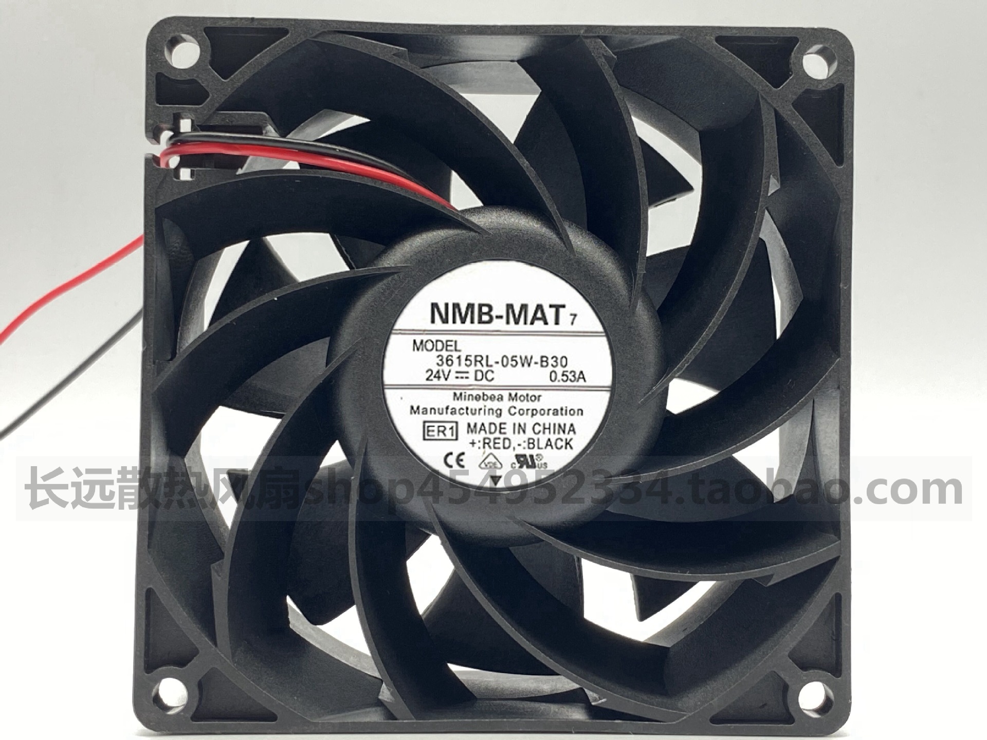 原装NMB 9cm9038 3615RL-05W-B30 24V 0.53A大风量变频器风扇