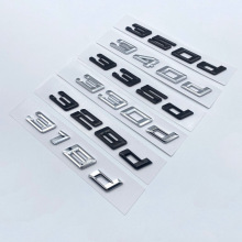 适用宝马新3系排量字标350d 340d 335d 330d 318d 后尾标排量贴标