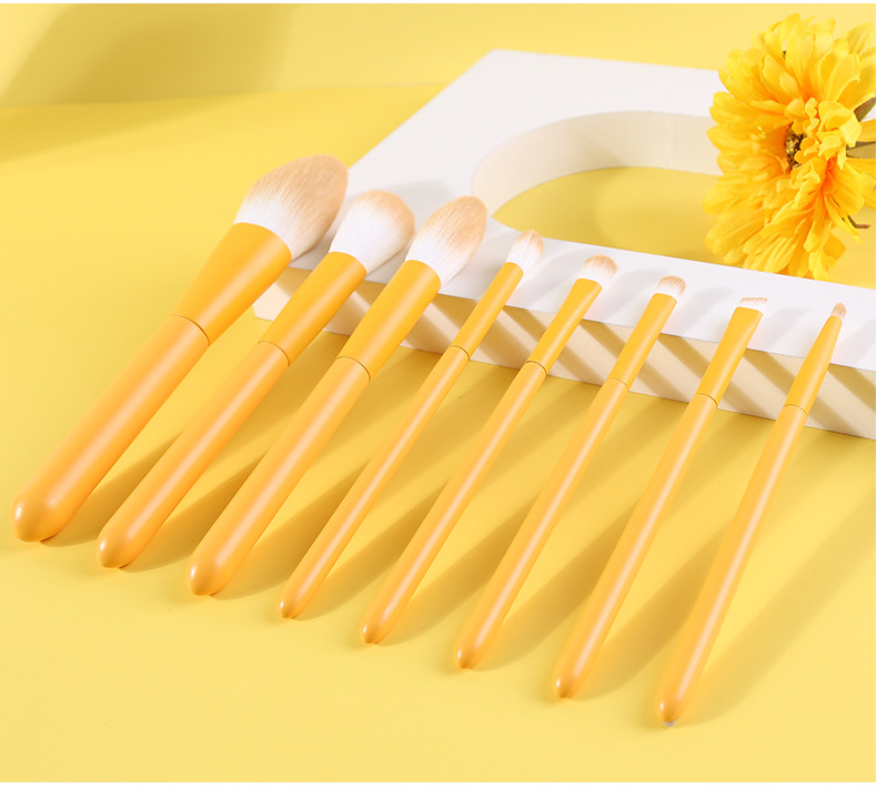 Wholesale Simple Four-color 10 Portable Makeup Brush Set display picture 7