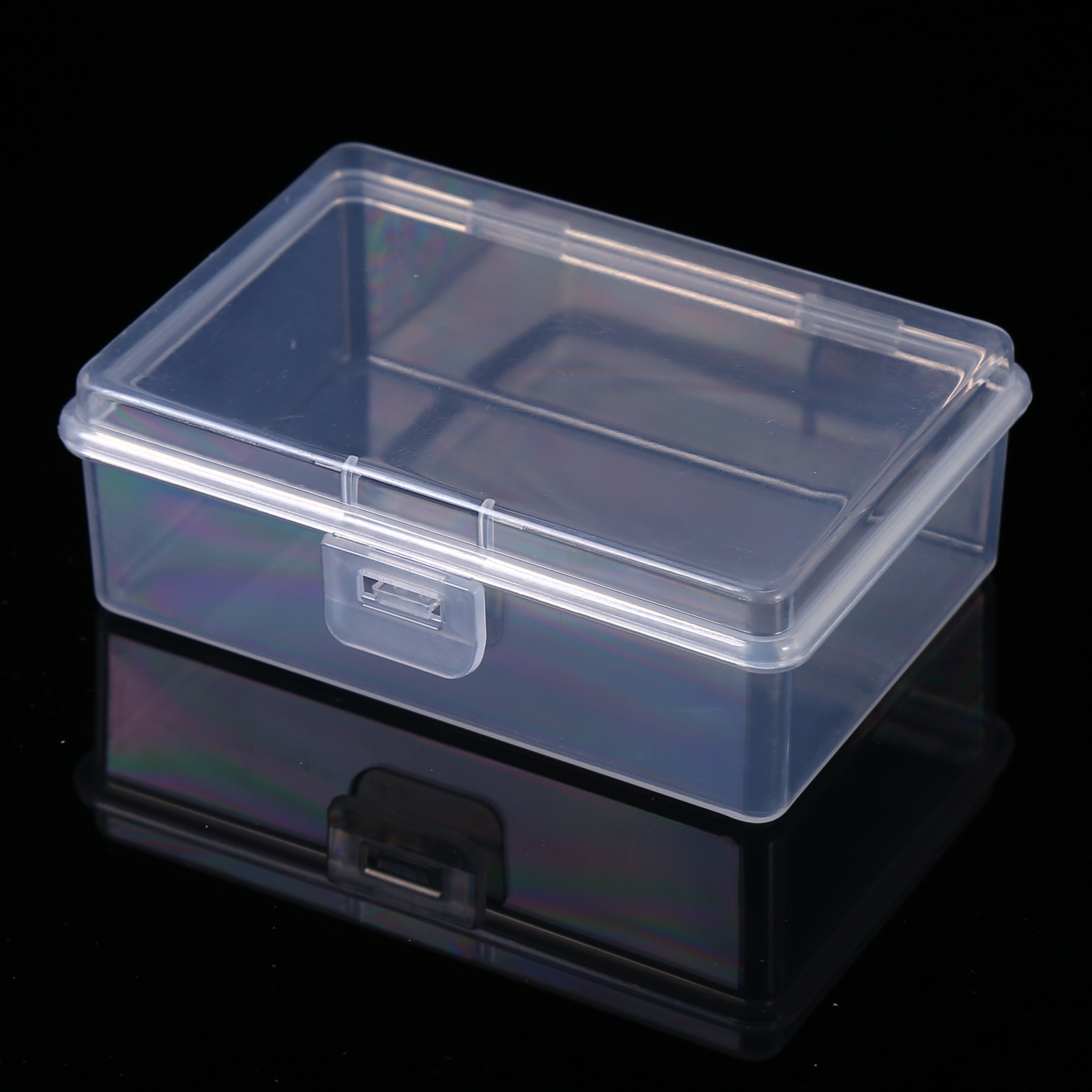 长方形空盒透明小方盒螺丝零件杂物收纳盒钥匙回形针创口贴收纳盒