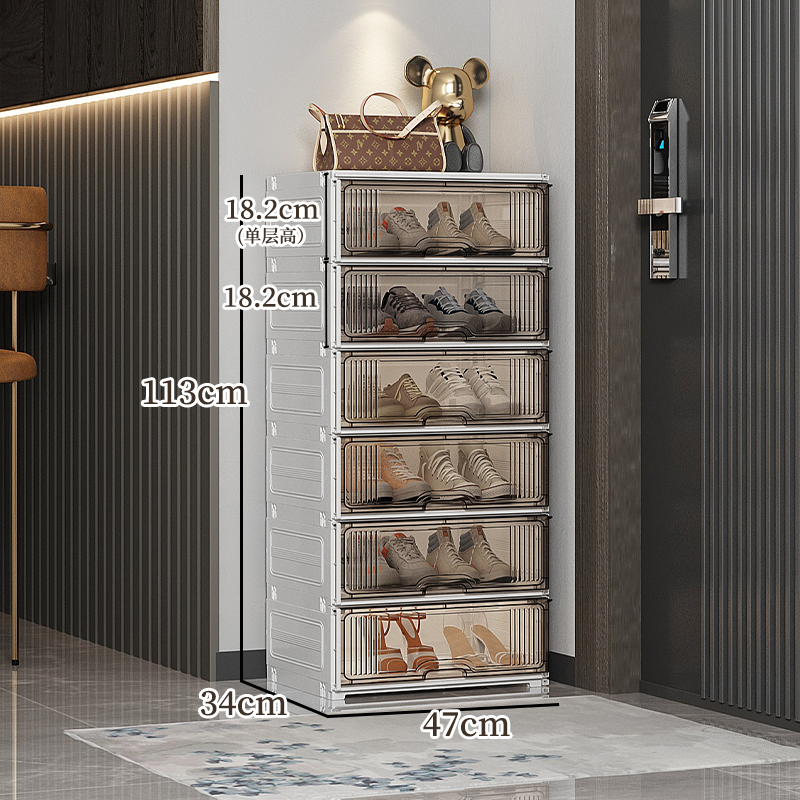 ✿ ✾ ✽ ✽ ✾ ✿    [6면 모두 단단함] 넓어지고 두꺼워짐, 1열, 6겹 - 대형 신발 12켤레 수용 가능 ✿ ✾ ✽ ✽ ✾ ✿