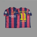 14-15 UCL Champions Barça Home #11 Neymar + Patch