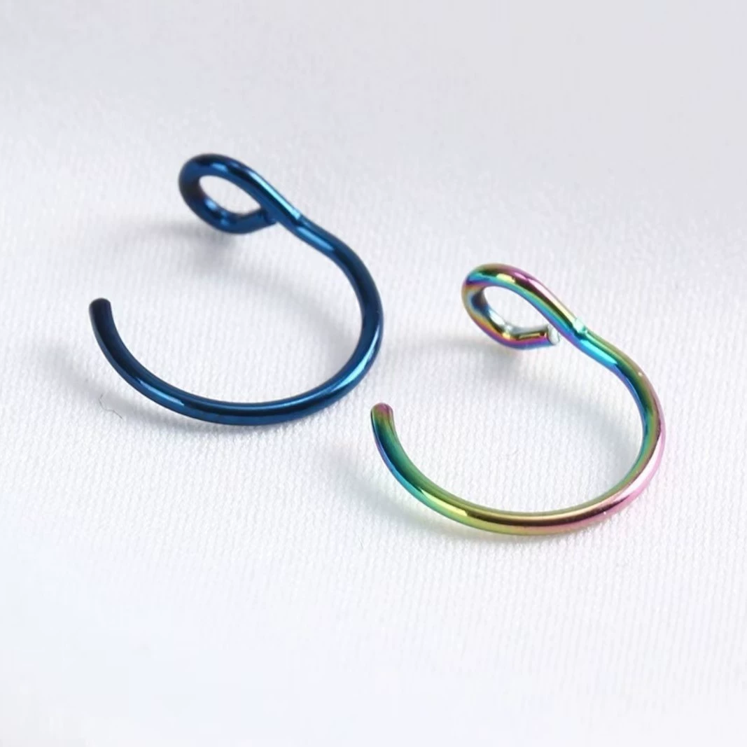 Nose piercing, lip piercing, earrings, European style