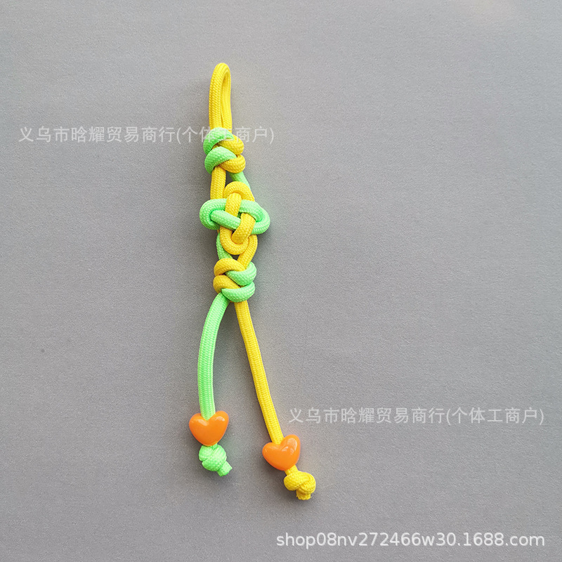 原创多巴胺中国风箱包挂件miu系挂绳钥匙扣手机书包挂饰手工编绳|undefined