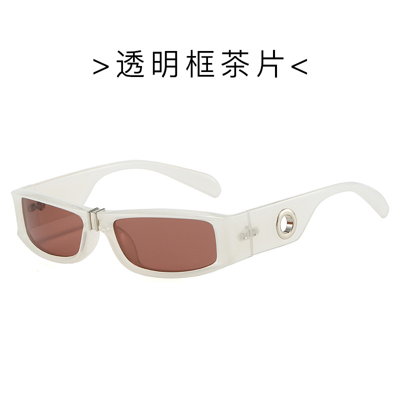 Gafas de sol de ojo de gato de todo fósforo de moda Gafas de sol frescas de estilo futurista punk para hombres Gafas de tendencia de alta calidad anti-ultravioleta