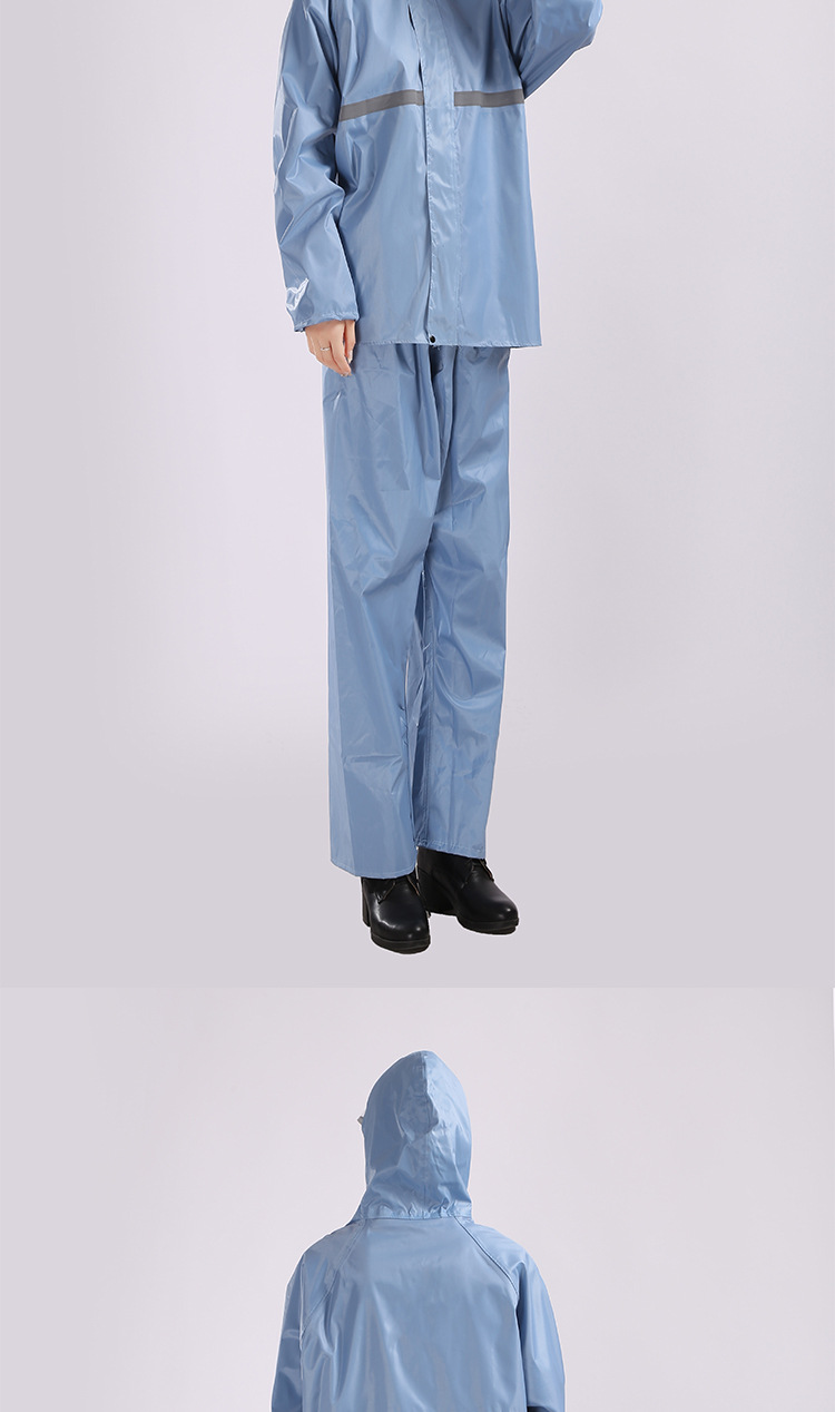 Regenmantel Regenhose Zweiteilig Morandi Farben Vollschutz
