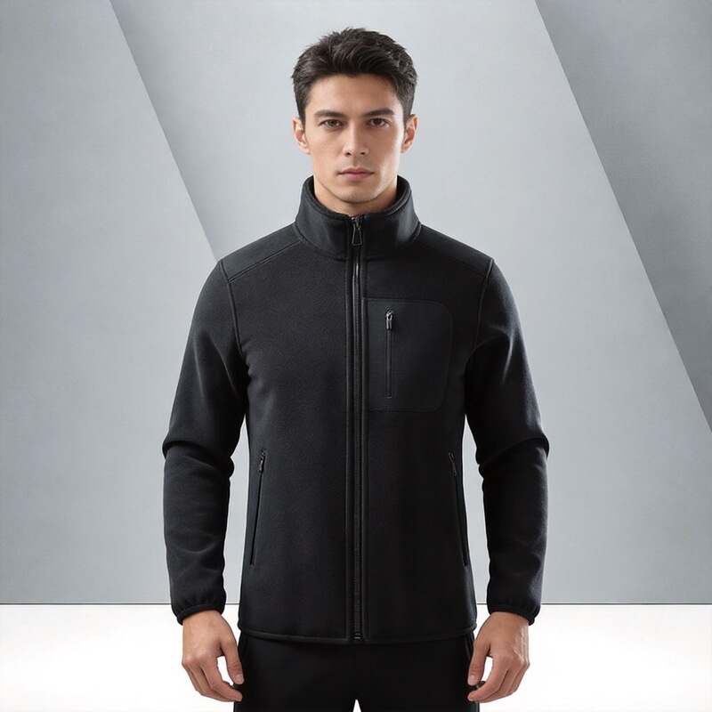 High-Quality Outdoor Jacket Similar to Big Brand Models, with Fleece Lining, Thickened Stand Collar, Warm Fleece Zip-Up Jacket with Printed Logo High-Quality Outdoor Jacket Similar to Big Brand Models, with Fleece Lining, Thickened Stand Collar, Warm Fleece Zip-Up Jacket with Printed Logo