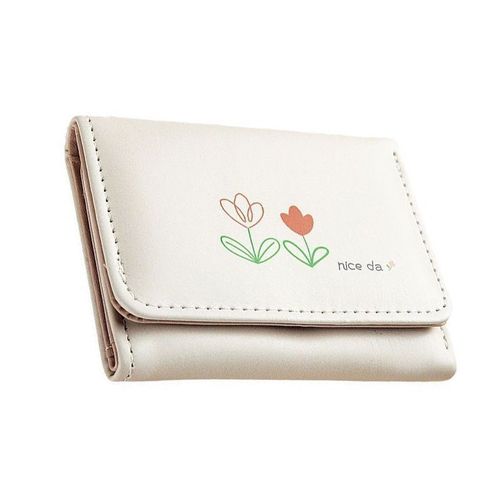 Tulip Instagram-style minimalist retro women's small exquisite small wallet student minimalist zero wallet card money clip