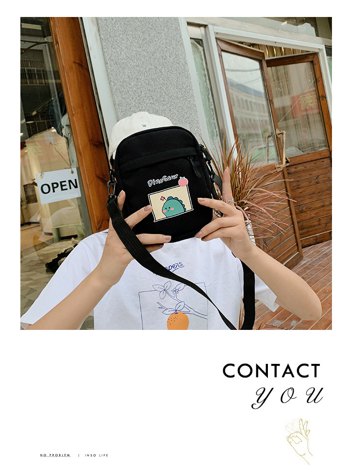 Summer small crossbody bag for girls, new small square crossbody bag for women, Japanese style small crossbody bag, casual retro style crossbody bag undefined