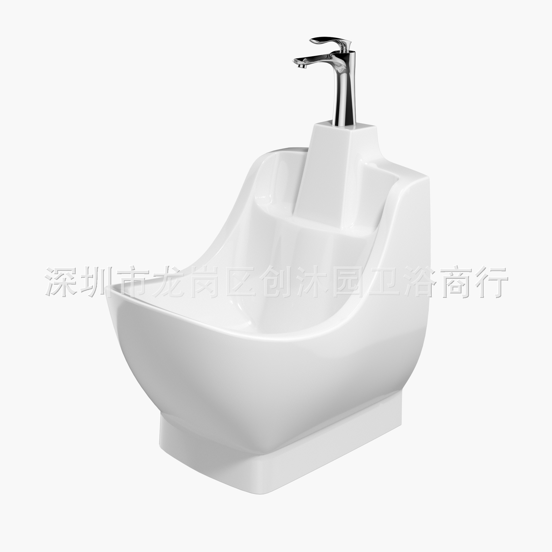 lavabo cerámico multifuncional para lavarse las manos, lavarse la cara y lavarse los pies, lavabo limpio pequeño conveniente para los ancianos